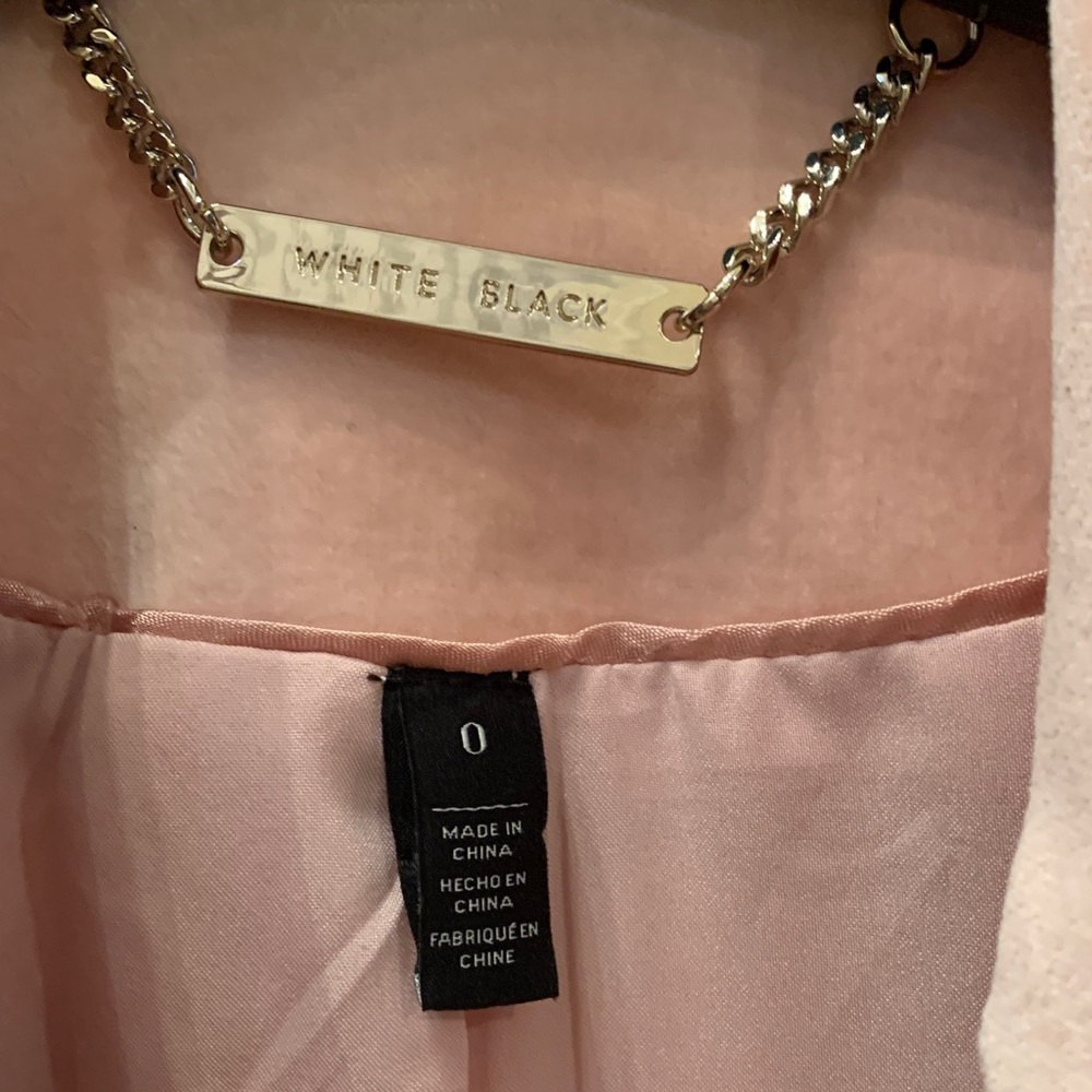 NWT White House Black Market Blush Velvet Holiday Double-Breasted Blazer 0 - Picture 2 of 11